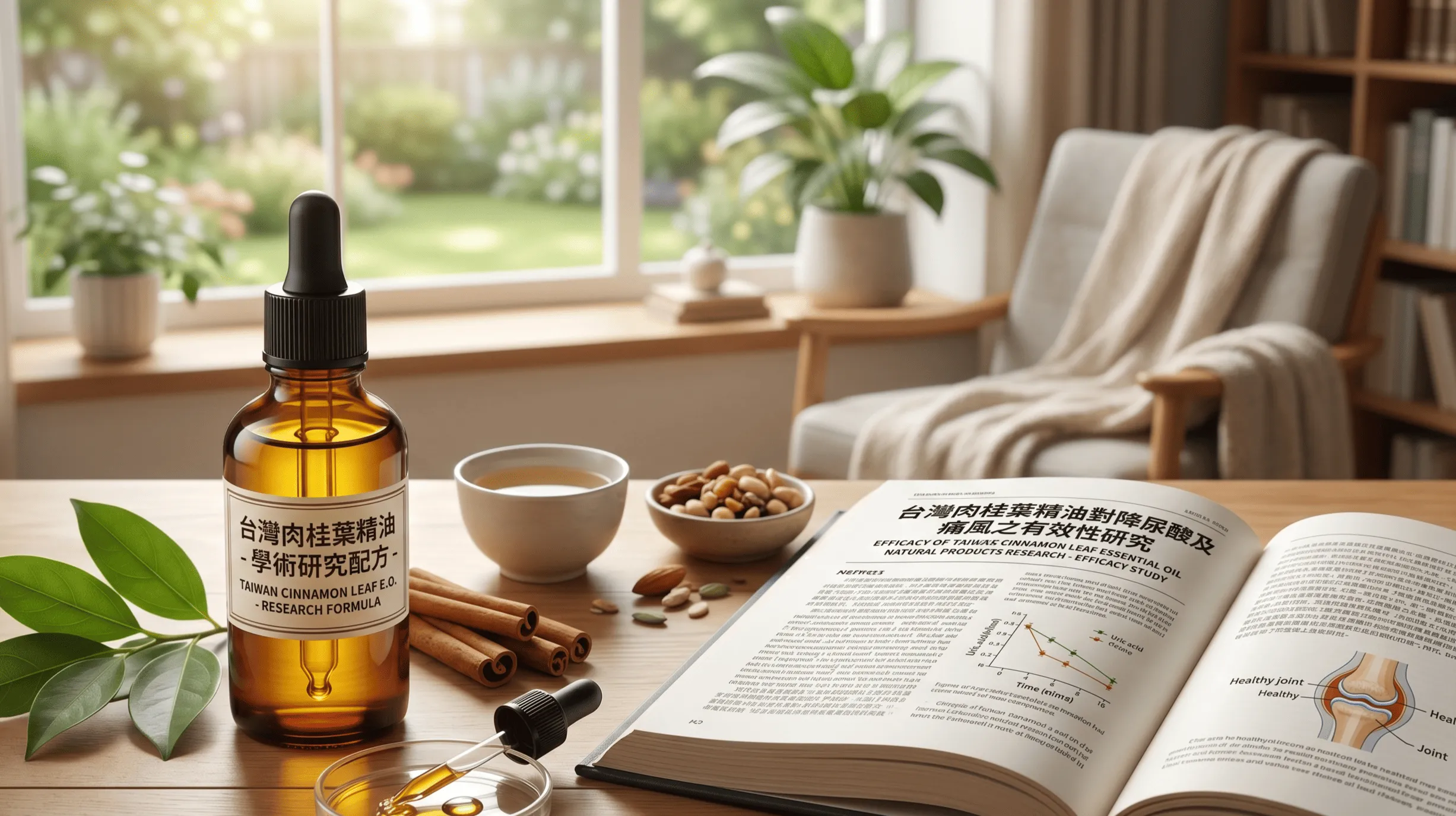 台灣肉桂葉精油研究可降尿酸