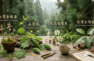 台灣特有種降血糖植物台灣金線蓮、山苦瓜、大花咸豐草與台灣土肉桂